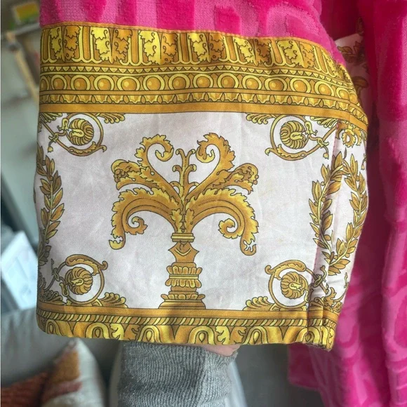 Versace Pink and Gold Robe